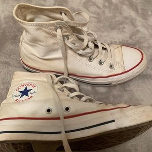 white high top converse